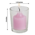 thumbnail image 3 of Efavormart Set of 12 Clear Glass Holders and Lavender Wax Candles Ideal for Aromatherapy Weddings Party Favors Home Decoration, 3 of 7