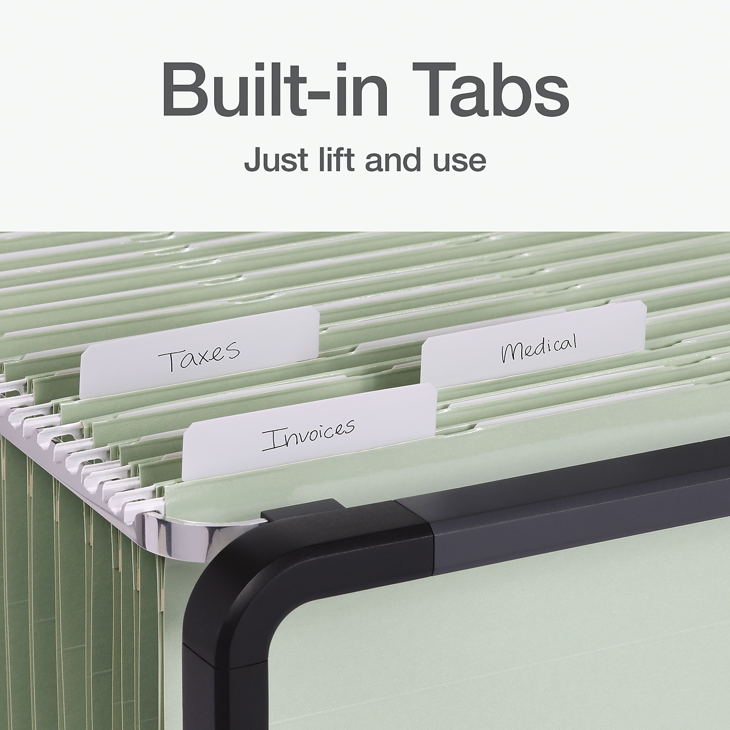 Pendaflex Reinforced Hanging File Folder 3-Tab Letter Sage green 20/Box (1009463)