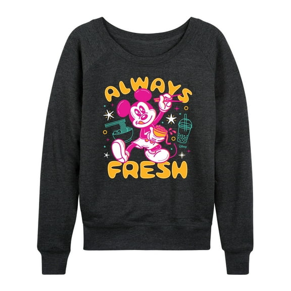 Disney - Always Fresh - Women's Lightweight French Terry Long Sleeve Shirt