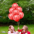 thumbnail image 2 of PMU Balloons 11 Inch PartyTex Premium Starfire Red Latex Pkg/100, 2 of 7