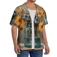 thumbnail image 2 of Kdxio Men's Hawaiian Shirt for Men Short Sleeve Shirt Charming Daisy Bouquet Art Summer Casual Holiday Beach Button Down T-Shirts, 2 of 5