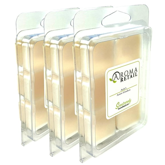 Aroma Retail Asian Garden Soy Wax Melts for Wax Warmer Floral Scent, 3-Pack