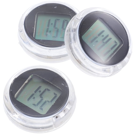 USHOBE Mini Motorcycle Clocks Waterproof 3Pcs 1.2In