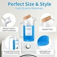thumbnail image 4 of Mithrgrous 60oz Glass Liquid Laundry Detergent Dispenser with Labels, Clear, 4 of 7