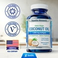 thumbnail image 3 of Cold-Pressed Coconut Oil Dietary Supplement 1000 mg 180 Softgels for Adult Men & Women, Natural Source of MCTs for Energy by YoungGlo Research, 3 of 8