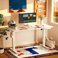 thumbnail image 3 of GUNAITO Computer Desk 55.1" × 23.6" Electric Standing Desk Height Adjustable Stand Up Table Ergonomic Sit Stand Desk with Splice Board for Home Office White, 3 of 10
