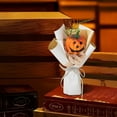 thumbnail image 4 of Halloween Mini Pumpkin Flower Bouquet with Spooky Faces - Cute Trick or Treat Gift for Kids,Party Decor,Office Desk,Home Table Centerpiece - Durable Plastic Arrangement for Halloween Festivities, 4 of 6