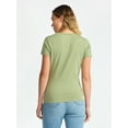 thumbnail image 3 of Time and Tru Women’s Maternity Graphic Tee with Short Sleeves, Sizes S-XXL, 3 of 5