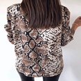thumbnail image 4 of Blouses à Manches Longues Imprimé Serpent pour Femmes Chemise Vintage, 4 of 5
