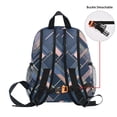 thumbnail image 5 of FORMRS School Backpack with Front Zippered Pocket 12" Student Travel Daypack, Black Stripes, 5 of 6