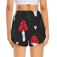thumbnail image 3 of Picia Amanita Mushroom Pattern Women's 2 in 1 Athletic Running Shorts High Waisted Workout Casual Gym Sweat Shorts with Comfy Liner Zipper Pockets-XX-Large, 3 of 9