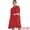 Red, variant on DARING DIVA Flowy Cloak Sleeve Cape Pleated Chiffon Dress S White