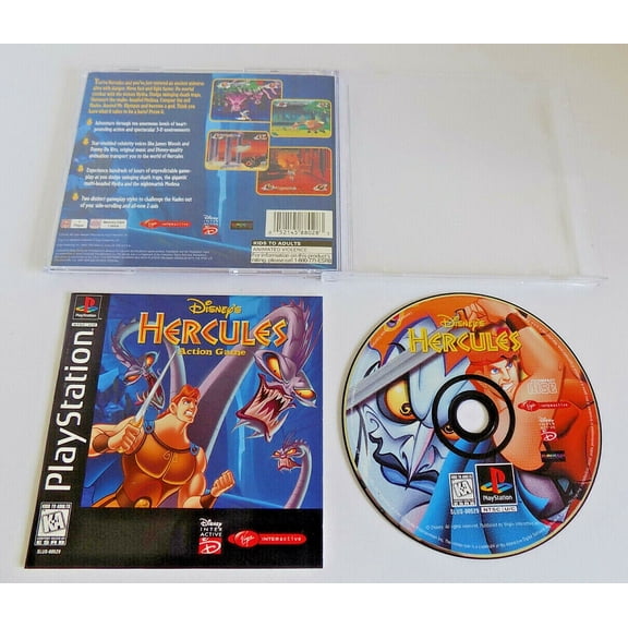 Pre-Owned Disney's Hercules - Complete in Box - Black Label - Tested - PS1 Playstation 1 PSX