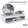 thumbnail image 3 of Base Cama Individual Con Cajones KingsHouse Recamara blanco Individual, 3 of 7