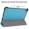 thumbnail image 5 of Dteck Smart Case for Apple iPad 10.9" Air 4th Gen (2020 Released),Slim Hard Back Shell Luxury Leather Automatic wake/sleep Kickstand Folio Protective Cover,Skyblue, 5 of 8