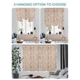thumbnail image 4 of Brown Flowers Tie Up Curtains for Windows 45 Inch Length Balloon Curtains Kitchen Adjustable Balloon Window Shade Vintage Farmhouse Floral Leaves Vines Tie Up Valance Bathroom Curtain Window 34"x45", 4 of 6