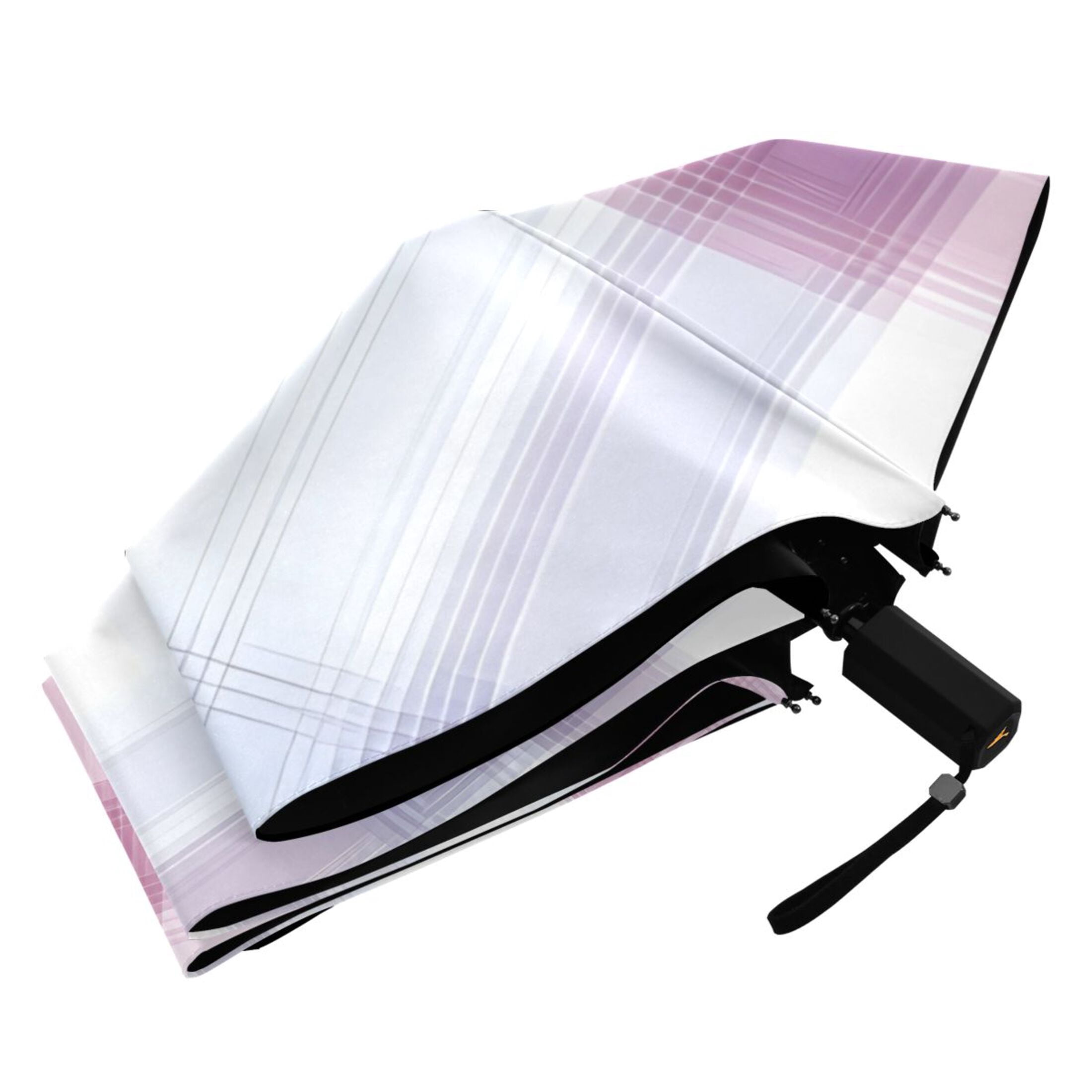 ALAZA Checkered Grid-c3 UPF 50+ Compact Folding Umbrella for Rain Travel Umbrella Packable