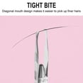 thumbnail image 4 of LED Light Eyebrow Tweezers, Stainless Steel Eyebrow Tweezer, Precision Eyebrow Hair Removal Tool with LED Light for Ingrown Hair and Fine Hair, Portable Travel Size with Anti-Slip Handle, 4 of 8