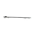 thumbnail image 6 of Renovators Supply Gate Hinges 18" Black Wrought Iron Fleur De Lis Style Strap Hinges for Gates and Doors w/Screws, 6 of 9