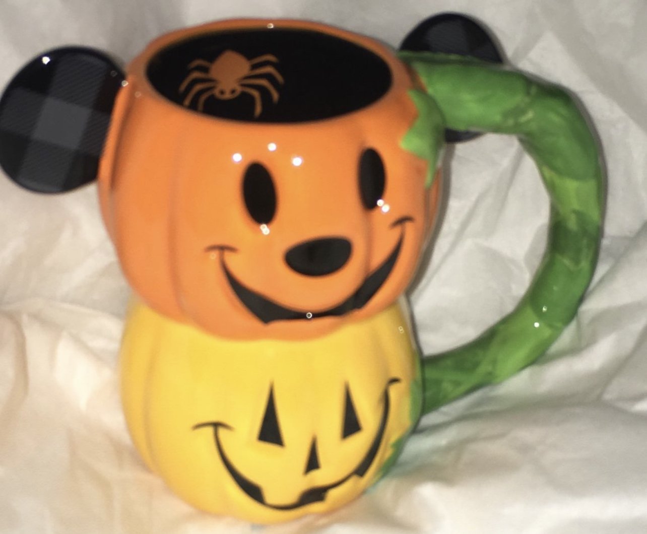 Disney Parks Mickey Pumpkin Trick Or Treat Halloween 21 Ceramic Coffee Mug New Walmart Com