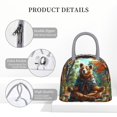 thumbnail image 4 of Fotbe Maple Meditating Bear Bolsa de Almuerzo con Estampado, Lonchera Aislada, Contenedor de Comida Reutilizable Tipo Cooler a Prueba de Fugas, 4 of 6