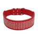 thumbnail image 1 of Collar para perro Berry Pet Rhinestone - 5 filas de cuero PU con incrustaciones de diamantes de cristal brillante, 1 of 5