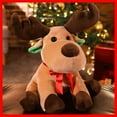thumbnail image 6 of Gallickan Christmas Decoration Elk Stuffed Animals, Elk Plush Toy for Kids Babies Boys Birthday Bedtime Decor Christmas Supply, 9.84", B, 6 of 8