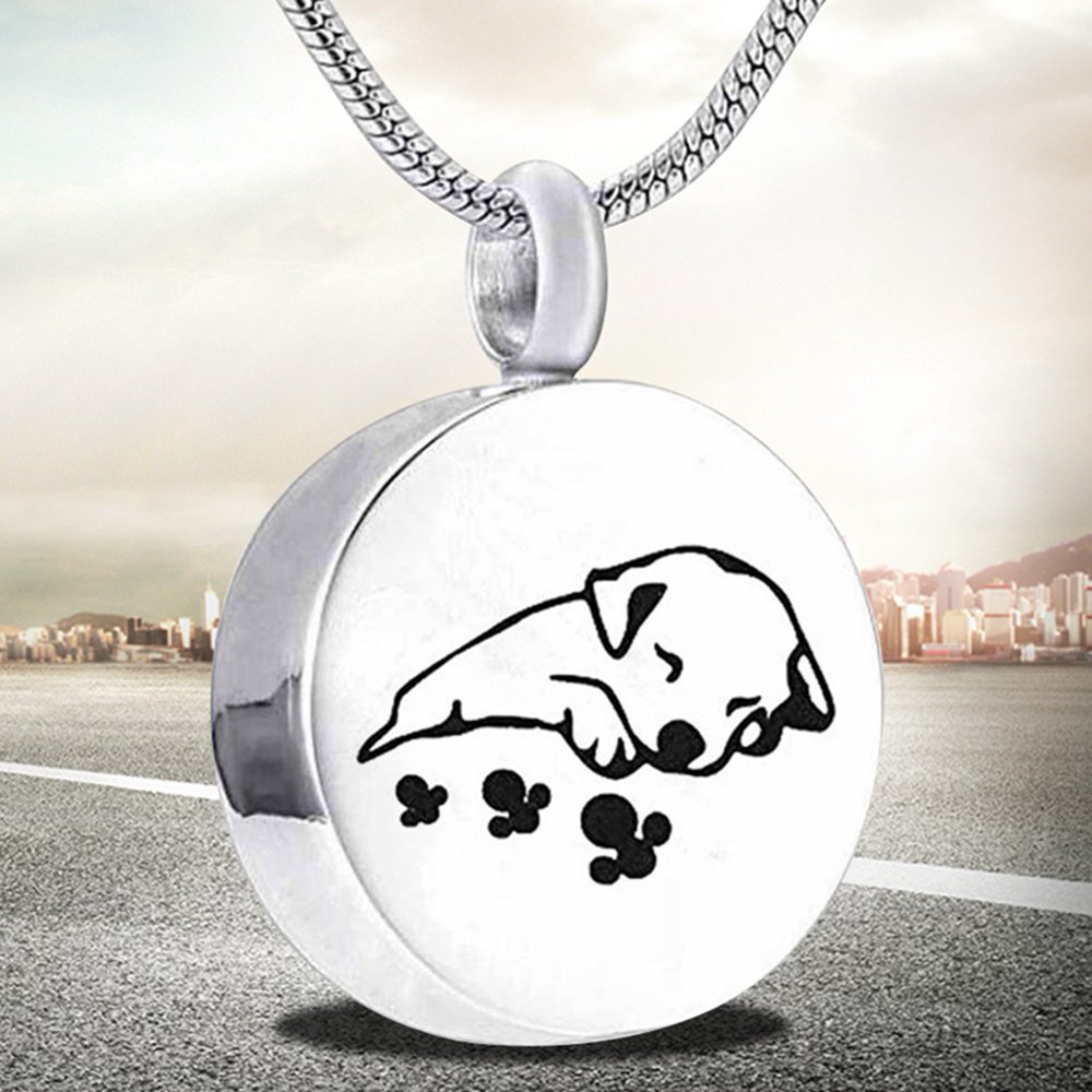 Collier Pendentif Empreinte De Patte En Argent Sterling 925 - Chaîne 46 Cm - Neuf Avec étiquettes