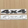 thumbnail image 3 of ZWP Chrome Black Nameplate 4X4 Logo Emblem Car Rear Trunk Sticker Badge Compatible With Ford Jeep Grand Cherokee Wrangler Compass Accessories, 3 of 4