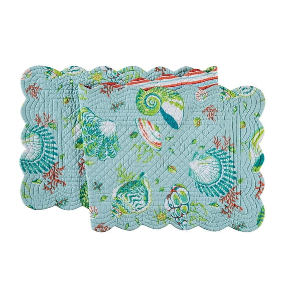 Laguna Breeze Cotton Quilted Reversible Table Runner 14" x 51"