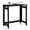 Black, variant on Costway Folding Console Table, Entryway Table with Foldable Legs, Behind Couch Sofa Table Brown