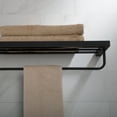 thumbnail image 6 of KRAUS Stelios Bathroom Shelf with Towel Bar, Matte Black Finish, 6 of 7