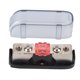 thumbnail image 2 of Portafusibles De Audio Estéreo, Caja De Fusibles AGU Unidireccional, Bloque De Distribución Para Coche, Barco, RV Con Cubierta Transparente Extraíble, Contactos Chapados,, 2 of 7