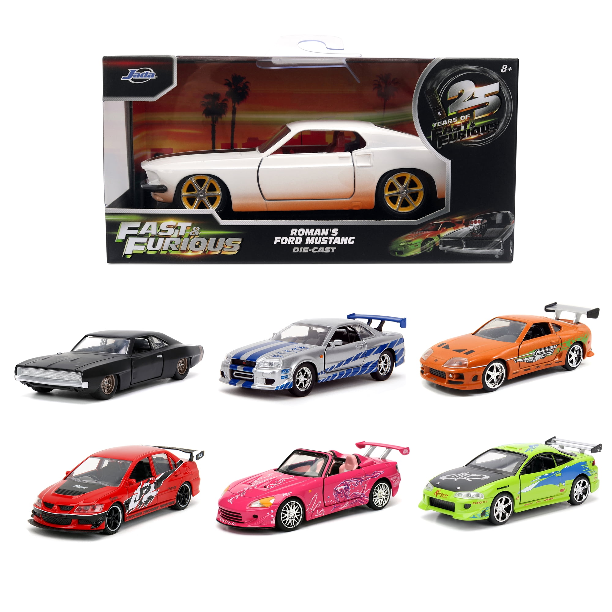 Fast & Furious 1:32 Scale Die-Cast Car Model Vehicles by Jada Toys(1 Car; Styles May Vary, Items May Not be Pictured)
