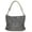 Gray, variant on Zzfab Sparkle Rhinestone Suede Hobo Handbag Pewter