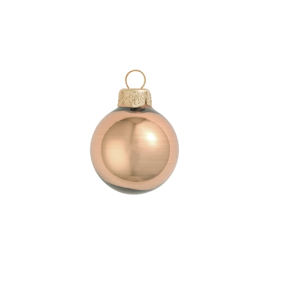 Whitehurst Shiny Finish Glass Christmas Ball Ornaments - 2.75" (70mm) - Chocolate Brown - 12ct