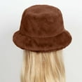 thumbnail image 5 of Idoravan Winter Hats for Women Clearance Women Ladies Winter Fisherman's Hat Cute and Warm Caps Hunting Fishing Hat Coffee, 5 of 5