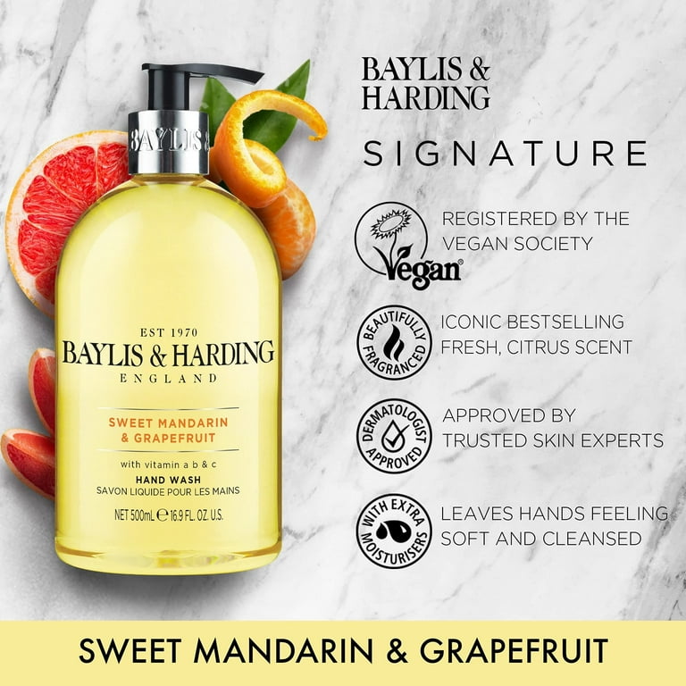 Baylis and Harding Hand Soap Pump, Sweet Mandarin and Grapefruit
