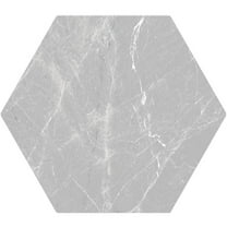 Apollo Tile 25 pack 8.1-in W x 9.25-in L Bardiglio Hexagonal Matte Porcelain Wall and Floor Tile (9.93 Sq ft/case)