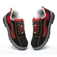 thumbnail image 1 of de seguridad trabajo con punta de material nti-aplastamiento de material cuero para hombres y mujeres Calzado libre transpirable informal r EU 41 US 8.5 UK 7.5 DYNWAVEMX Zapatos con punta de acero, 1 of 8