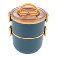 thumbnail image 1 of Fiambrera Fiambrera 1.6L Gran Capacidad Contenedor De Alimentos De Doble Capa Tarro De Comida Portátil A Prueba De Fugas Para Microondas Azul, 1 of 7