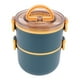 thumbnail image 1 of Fiambrera Fiambrera 1.6L Gran Capacidad Contenedor De Alimentos De Doble Capa Tarro De Comida Portátil A Prueba De Fugas Para Microondas Azul, 1 of 7