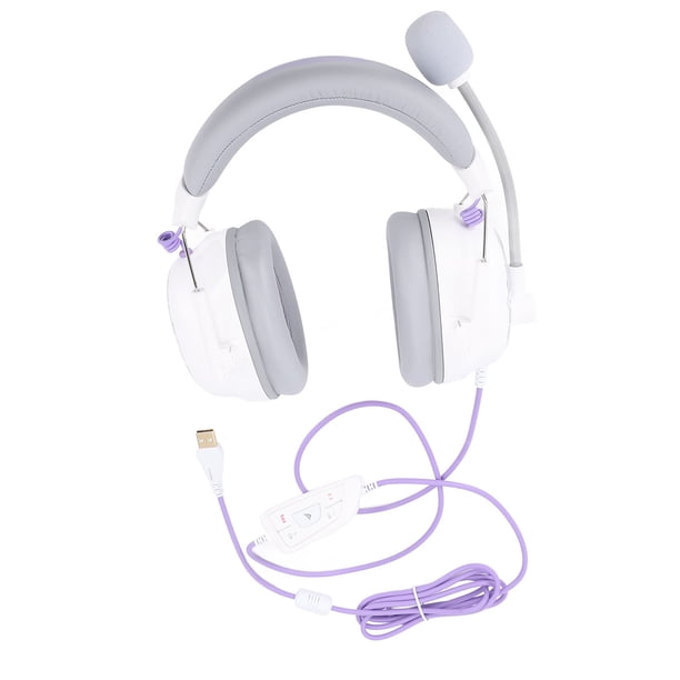 Auriculares Juegos USB Con Cable, Hifi 7.1 Sonido Envolvente Cable Largo Liviano Sobre Los Auriculares Para Los Oídos Con Micrófono Cancelación Ruido Para Viajes Trabajo