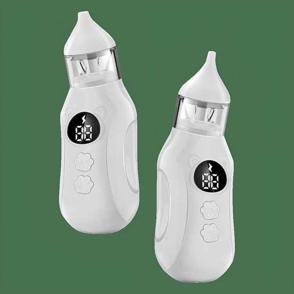 XIRQI Rechargeable Baby Nose Suction Device,Electric Nasal Aspirator with 9 Suction Modes and 2 Silicone Tips,Gentle Yet Powerful Mucus Remover for Newborn,Infant&Toddler