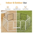 thumbnail image 5 of SHOUFTW 2 Panels Dog Playpen, 24 inch Indoor Outdoor Dog Fence, Metal Dog Pen, Heavy Duty Pet Puppy Exercise Pen for RV Camping, Garden, Yard, 5 of 7