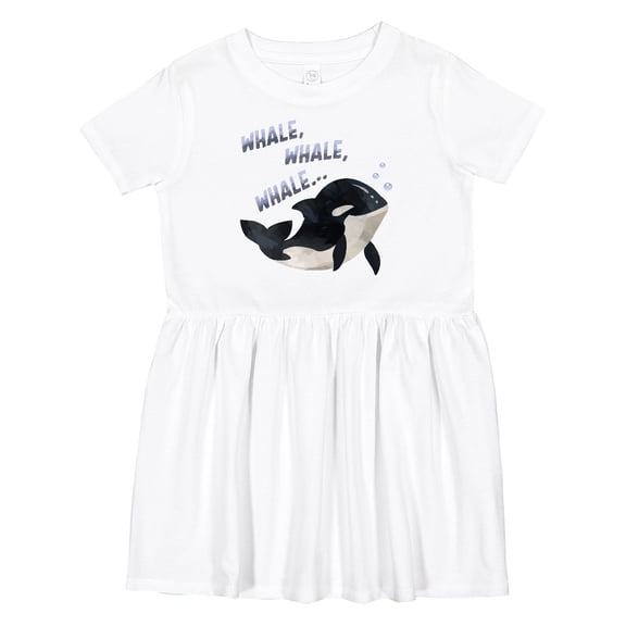 Inktastic Whale, Whale, Whale Cute Orca Pun Girls Toddler Dress