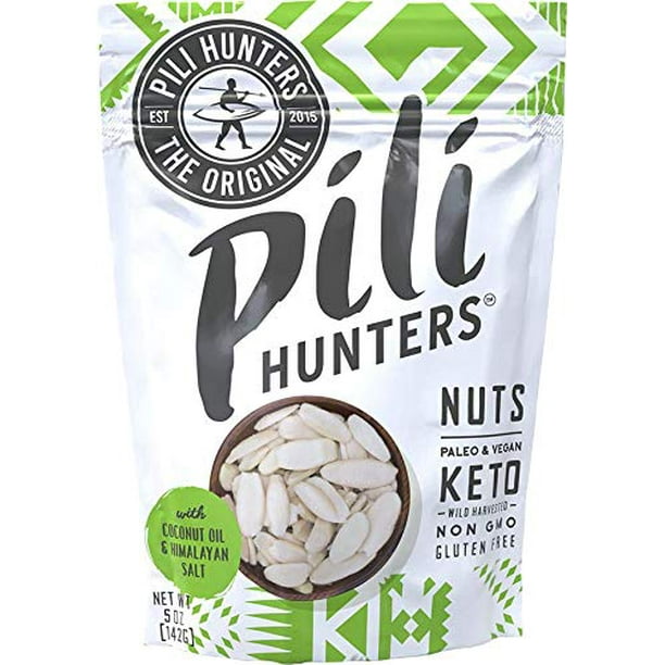 Pili Hunters Coconut Oil & Himalayan Salt Pili Nuts Keto Snacks for