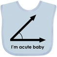 thumbnail image 3 of Inktastic I'm Acute Baby Funny Math Pun Boys or Girls Baby Bib, 3 of 4