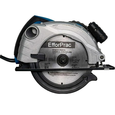 EfforPrac 20V MAX Circular Saw, 7-1/4-Inch Blade, Lightweight Worm Drive, 0-45 Degree Bevel Capability