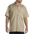 thumbnail image 1 of Dickies Mens Short-Sleeve Work Shirt, 5X, Desert Sand, 1 of 2